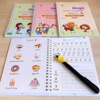Smart Writing Practice Copybook Kit (4 Book + 1 Pen + 10 Refill + 1 Grip)