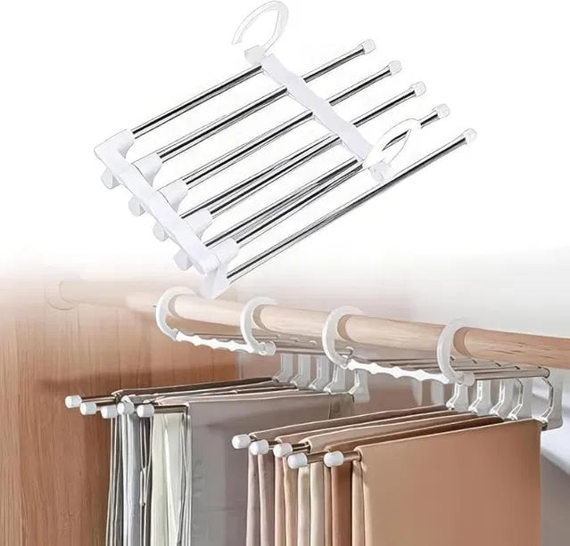 5-Tier Foldable Trouser & Clothing Hanger