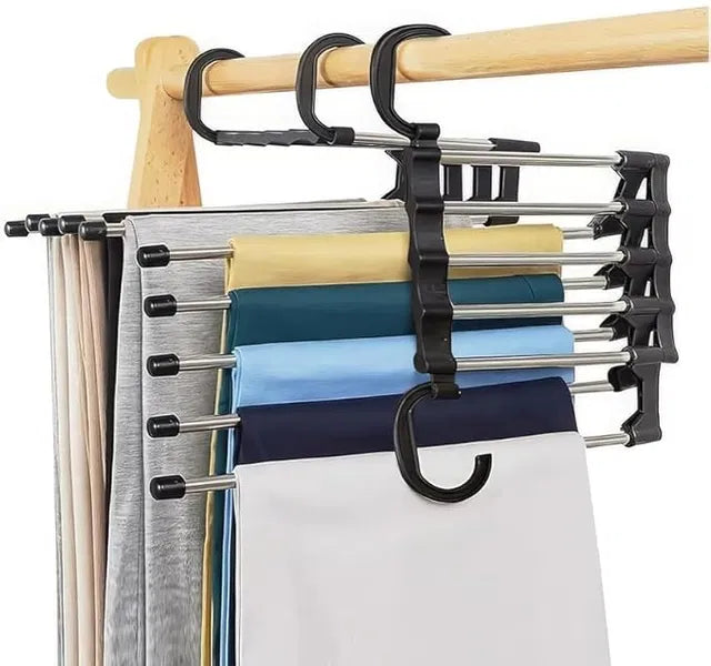 5-Tier Foldable Trouser & Clothing Hanger